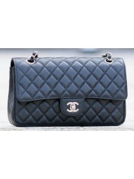 Best Chanel 2.55 Series Flap Bag Black Cannage Pattern A1112 Silver HY8917kr25