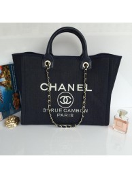 Best Chanel Large Canvas Tote Shopping Bag A68046 Royal HY1581Ml87
