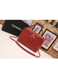 Best Chanel Tote Bag Red Original Sheepskin Leather A92239 Gold HY16217kr25