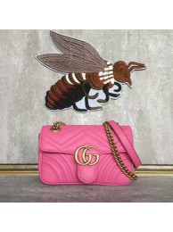 Best Gucci Now GG Marmont Mini Shoulder Bag 446744 Pink HY23152kr25