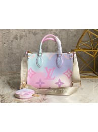 Best Louis Vuitton ONTHEGO Dip Dye Pastel Small M59856 Pink&Blue HY19101Ml87