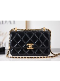 Best Quality Chanel Flap Lambskin mini Shoulder Bag AS2615 black HY21689xb51