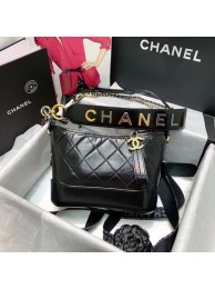 Best Quality Chanel gabrielle small hobo bag AS0865 black HY24609xb51