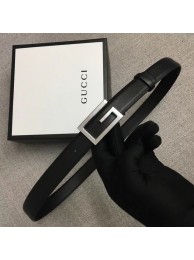 Best Quality Gucci Leather belt with G buckle 523305 black HY884xb51
