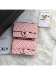Best Quality Imitation Chanel mini flap bag Grained Calfskin A1116 pink HY15493dK58