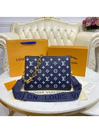Best Quality Imitation Louis Vuitton COUSSIN PM M58626 Royal blue & white HY2353dK58