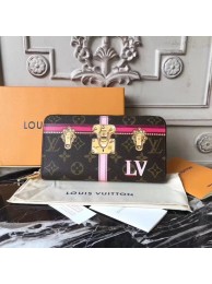 Best Quality Imitation Louis Vuitton Zippy Wallet Monogram Canvas M62616 rose HY6733dK58