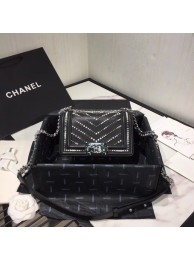 Best Quality Imitation Small boy channel Flap Bag A67085 black HY21698dK58