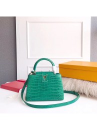 Best Quality Louis vuitton original crocodile CAPUCINES PM M94587 green HY15484xb51