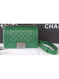 Best Replica Boy Chanel Flap Shoulder Bag Caviar Leather A67085 Green HY25681bj75