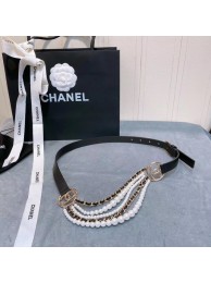Best Replica Chanel Calf Leather Belt 56612 black HY4511bj75