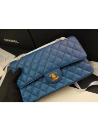 Best Replica chanel flap bag Iridescent Grained Calfskin&Gold-Tone AS1112 blue HY13703zU69