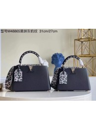 Best Replica Louis Vuitton CAPUCINES PM M48865 black HY17651bj75