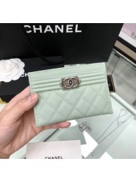 BOY CHANEL Card Holder A84431 Light green HY22959yC28