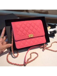 Boy chanel clutch with chain A84433 rose HY14125ki86