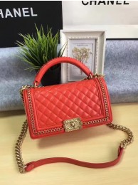 Boy Chanel Flap Bag Original Calfskin Leather A67086B Red HY2954Hn31