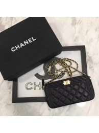 Boy Chanel Flap Bag Original Cannage Pattern CHA3369 Black HY18741ED90