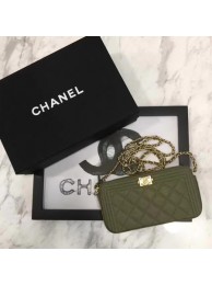 Boy Chanel Flap Bag Original Cannage Pattern CHA3369 Khaki HY8618UE80