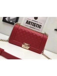 Boy Chanel Flap Bag Original Cannage Pattern Leather A67086 Red HY8047su78