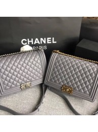 Boy Chanel Flap Bags Original Sheepskin Leather A67088 Grey HY17902su78