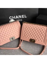 Boy Chanel Flap Bags Original Sheepskin Leather A67088 Pink HY7473JD28