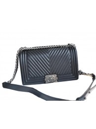 Boy Chanel Flap Shoulder Bag Herringbone Stitching CFA92493 Black HY19235ki86