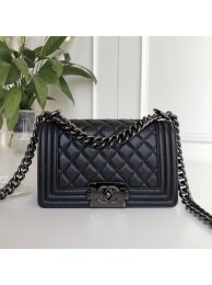 Boy Chanel Flap Shoulder Bag Leather A67085 black HY15565FA31