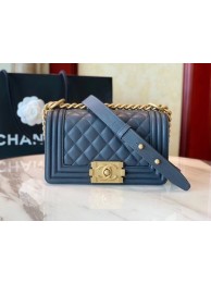 Boy Chanel Flap Shoulder Bag Leather A67085 blue HY13193PC54