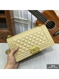 Boy Chanel Flap Shoulder Bag Sheepskin Leather 67086A Camel HY3938Ty85
