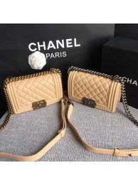 Boy Chanel Flap Shoulder Bag Sheepskin Leather A67085 Apricot HY4075fJ40