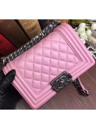 Boy Chanel Flap Shoulder Bags Sheepskin Leather A67085 Pink HY14567gN72
