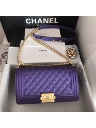Boy chanel handbag A67086 purple HY2602Dq89