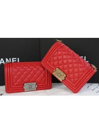 Boy Chanel mini Flap Bag Original Cannage Pattern A67085 Red HY21347xh67