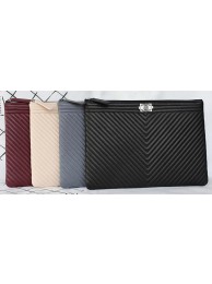 Boy Chanel Sheepskin Leather Clutch A69253 HY24927rJ28