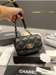 Chanel 19 Belt Bag Original Sheepskin Leather AS2388 Black HY7479DI37