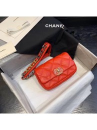Chanel 19 Bodypack Sheepskin Leather AS1163 red HY1334Yo25