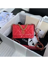 Chanel 19 Chain Wallet WOC AP0957 red HY13243Rk60