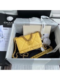 Chanel 19 Chain Wallet WOC AP0957 yellow HY24809oK58