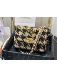 CHANEL 19 Flap Bag AS1160 Black&apricot HY8777su78
