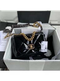 chanel 19 flap bag AS1160 Black HY26377Il41
