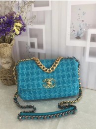 CHANEL 19 Flap Bag AS1160 blue HY12759HB29