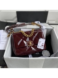 chanel 19 flap bag AS1160 Burgundy HY1648io33