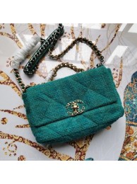 CHANEL 19 Flap Bag AS1160 green HY18069Xp72