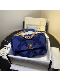 chanel 19 flap bag AS1160 Navy Blue HY601zd34