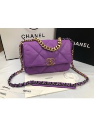 CHANEL 19 Flap Bag AS1160 purple HY4506ED90