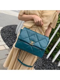 Chanel 19 flap bag AS1161 blue HY11884VI95