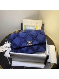 chanel 19 flap bag AS1161 Navy Blue HY21529fH28