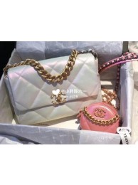 chanel 19 large flap bag AS1161 White HY1939CD62