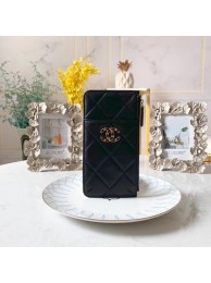 CHANEL 19 Mobile phone case Card Holder AP1182 black HY22609Zf62