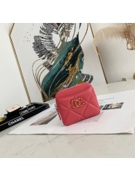 Chanel 19 Zip Card bag 82086 rose HY26822xh67